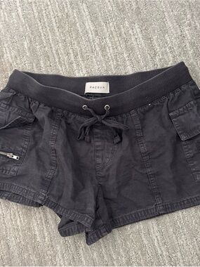 PacSun Charcoal Drawstring Cargo Shorts